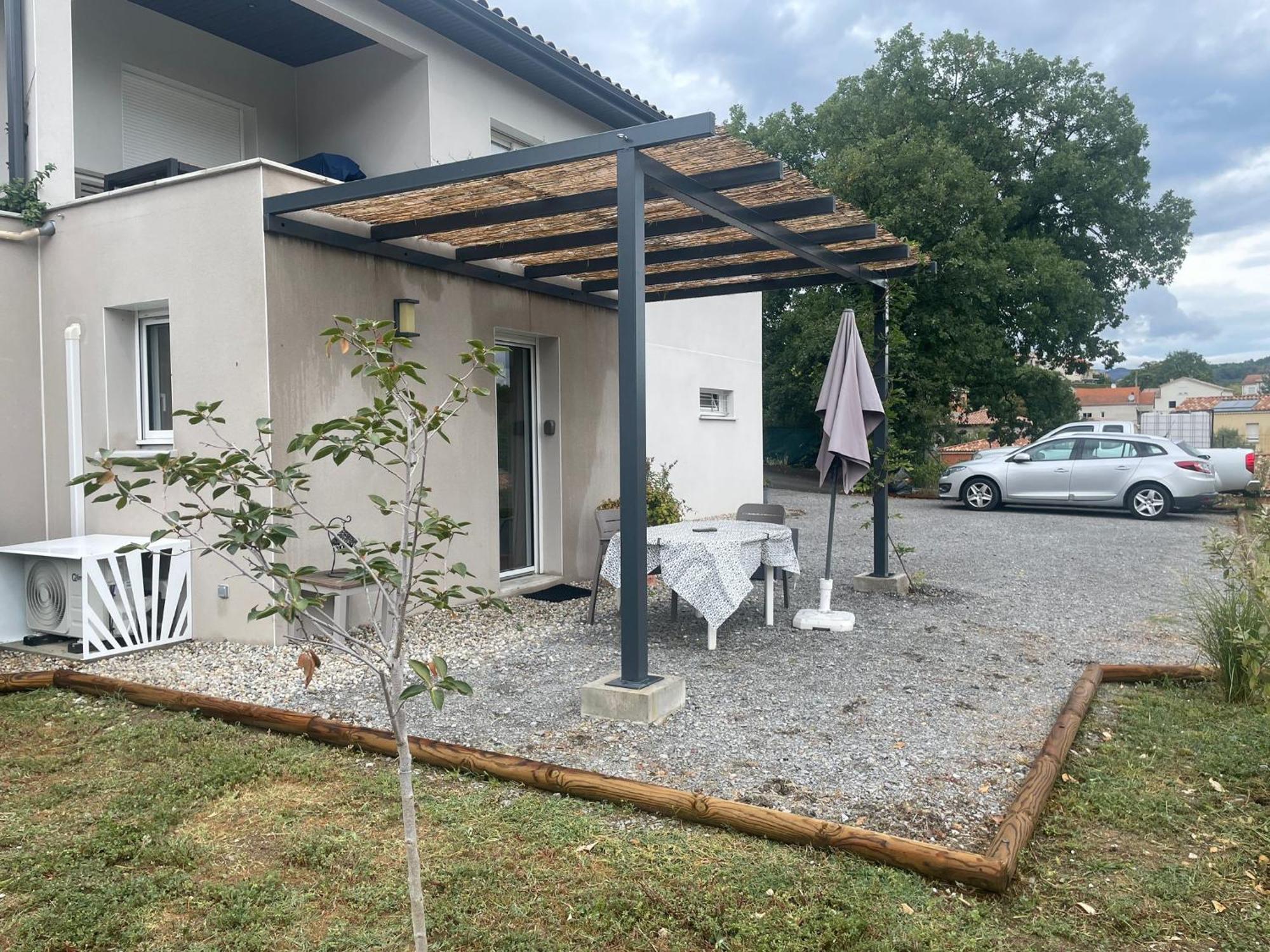 Joli studio en rez de jardin Mercuer Extérieur photo